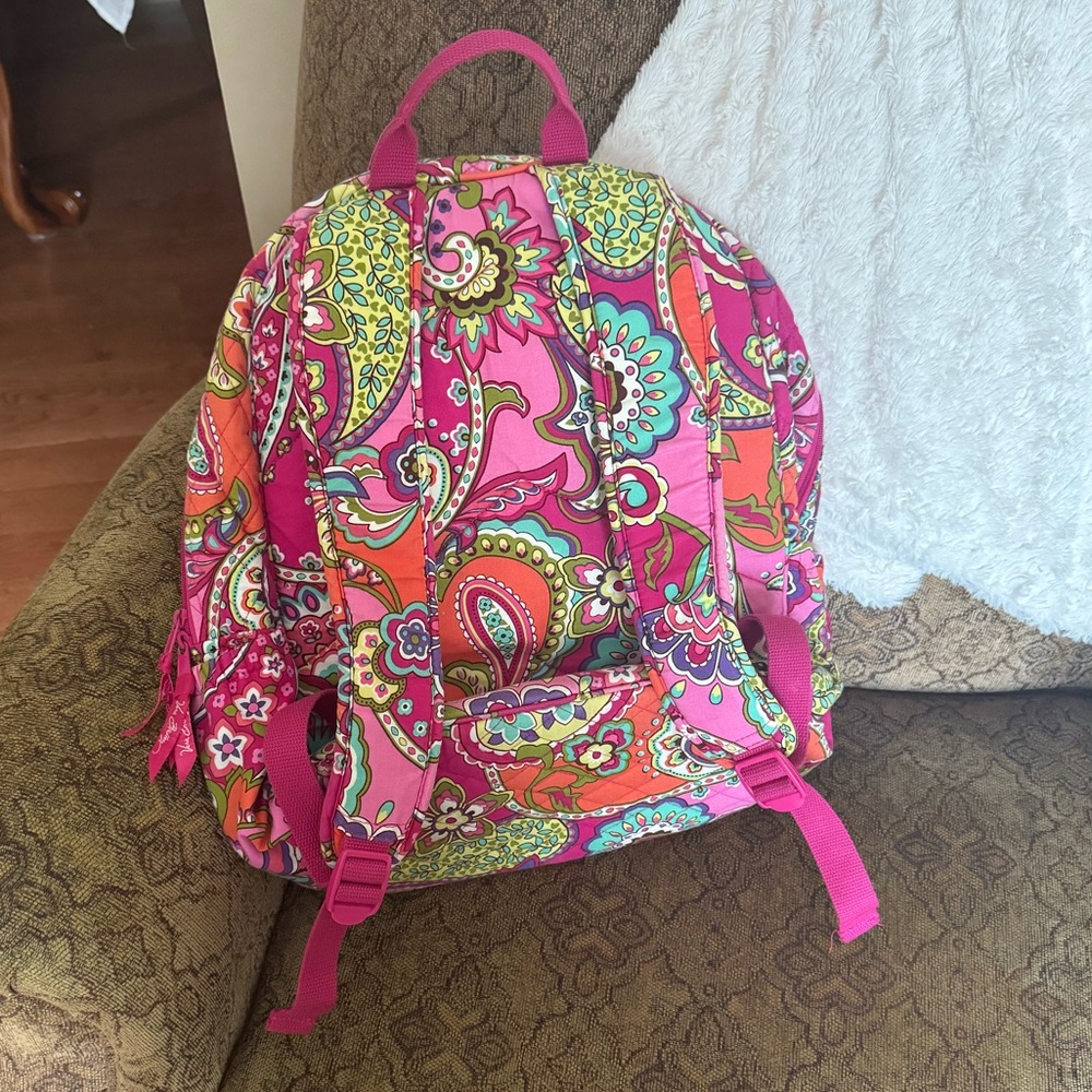 Vera Bradley Pink Swirls Backpack - Picture 5 of 7